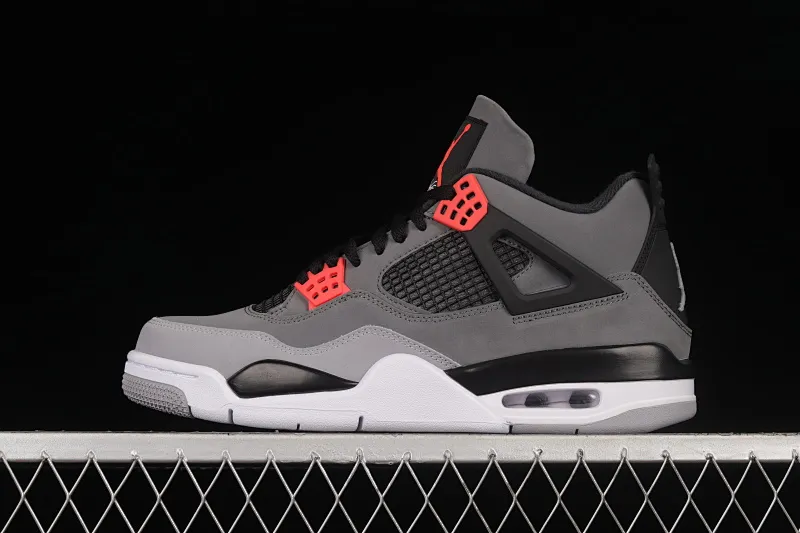 All categories Air Jordan Jordan series basketball shoes Air Jordan 4 foreign trade version Air Jordan 4 Retro "Infrared" AJ4 Joe 4 black gray infrared DH6927-061